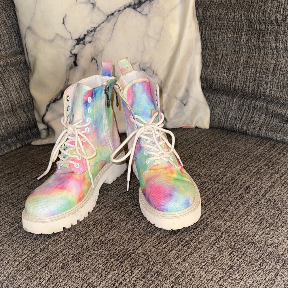 Cape Robbin Multicolor Combat Boots